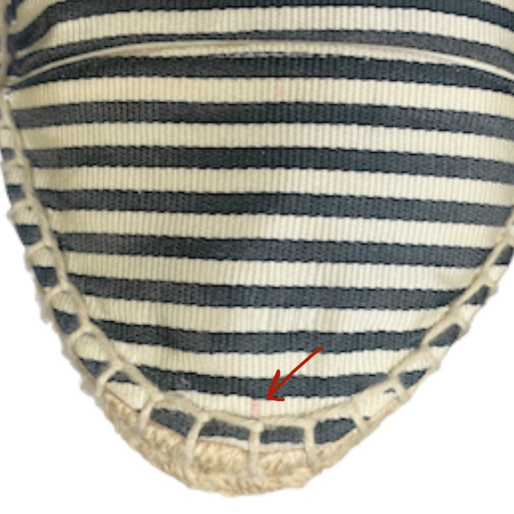 Tabitha Simmons Dolly Silk Striped Espadrille Lace-Up Flats - Picture 14 of 14